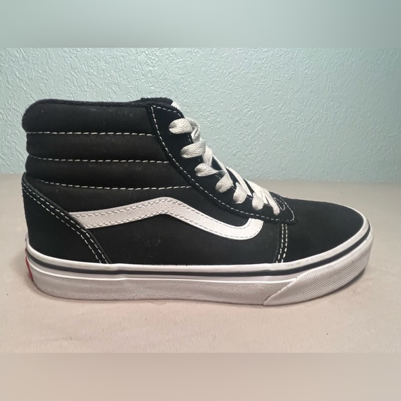 VANS Sk8-Hi Sneakers GUC Black & White Kids Size 3/Women’s Size 4.5 - Picture 13 of 15
